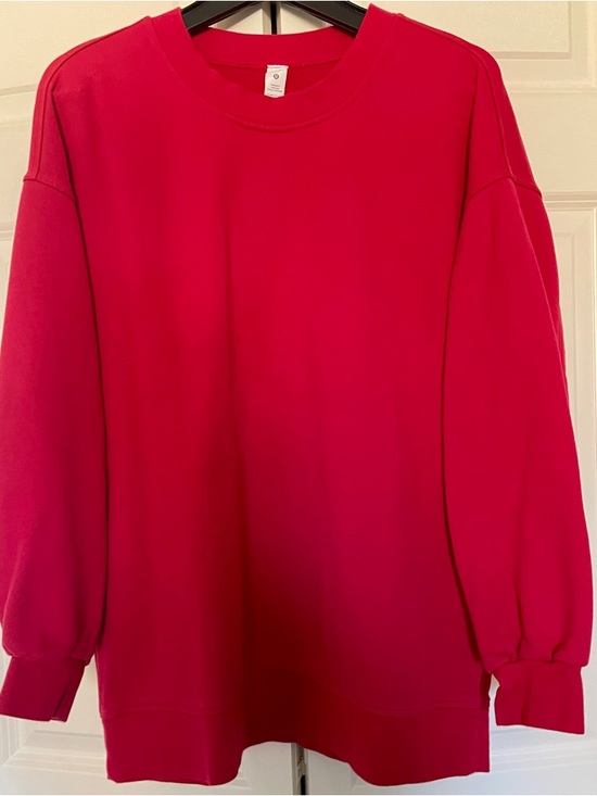 lululemon athletica Tops - Lululemon Perfectly Oversized Sweatshirt - Red Size 8 - Great Condition